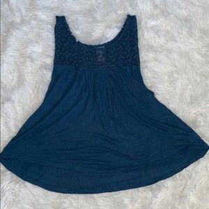 Forever 21 High-Low Cropped Flared Top